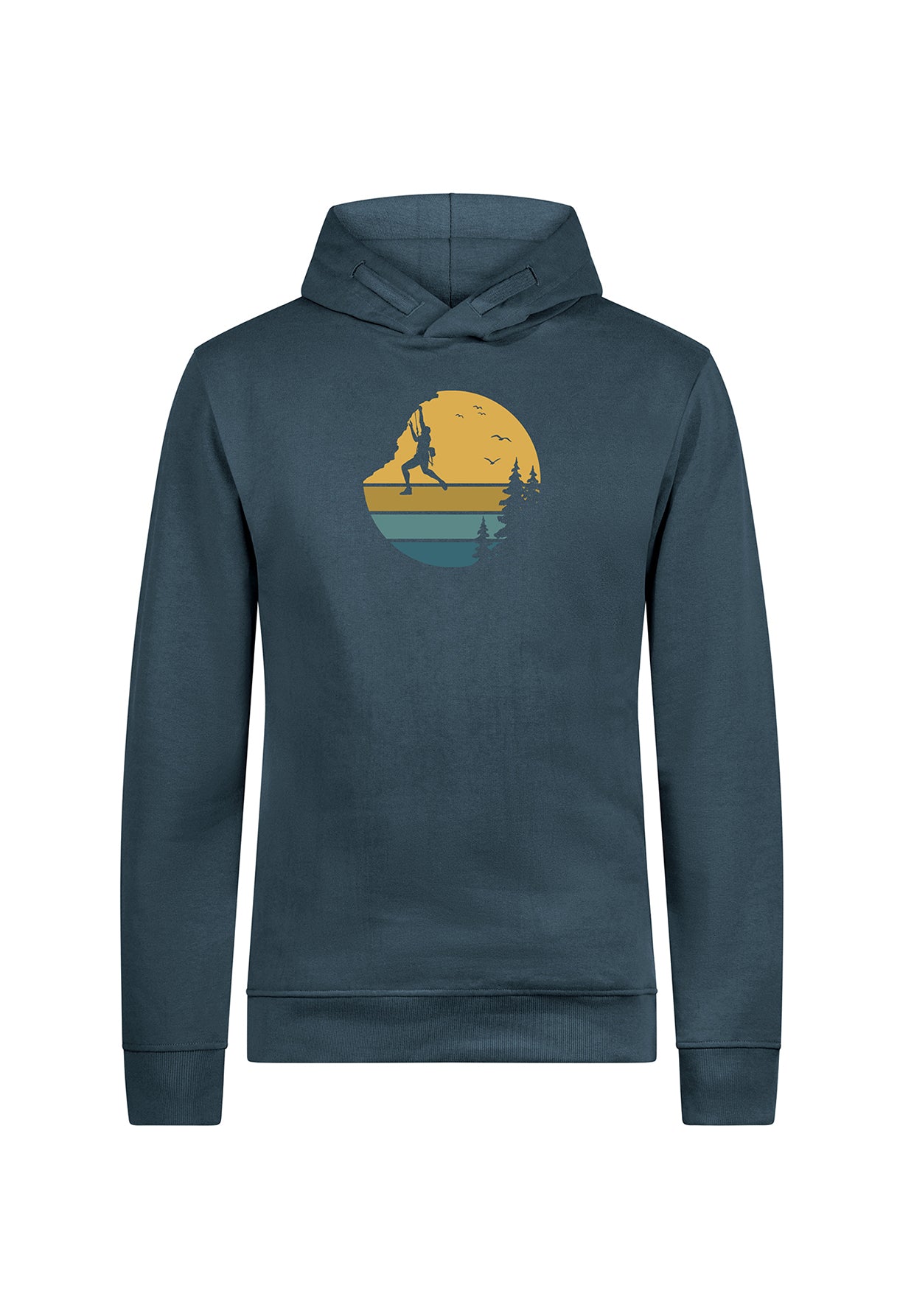 000027_7801 GREENBOMB men - nature cliffhanger Hoodie STAR blue stone