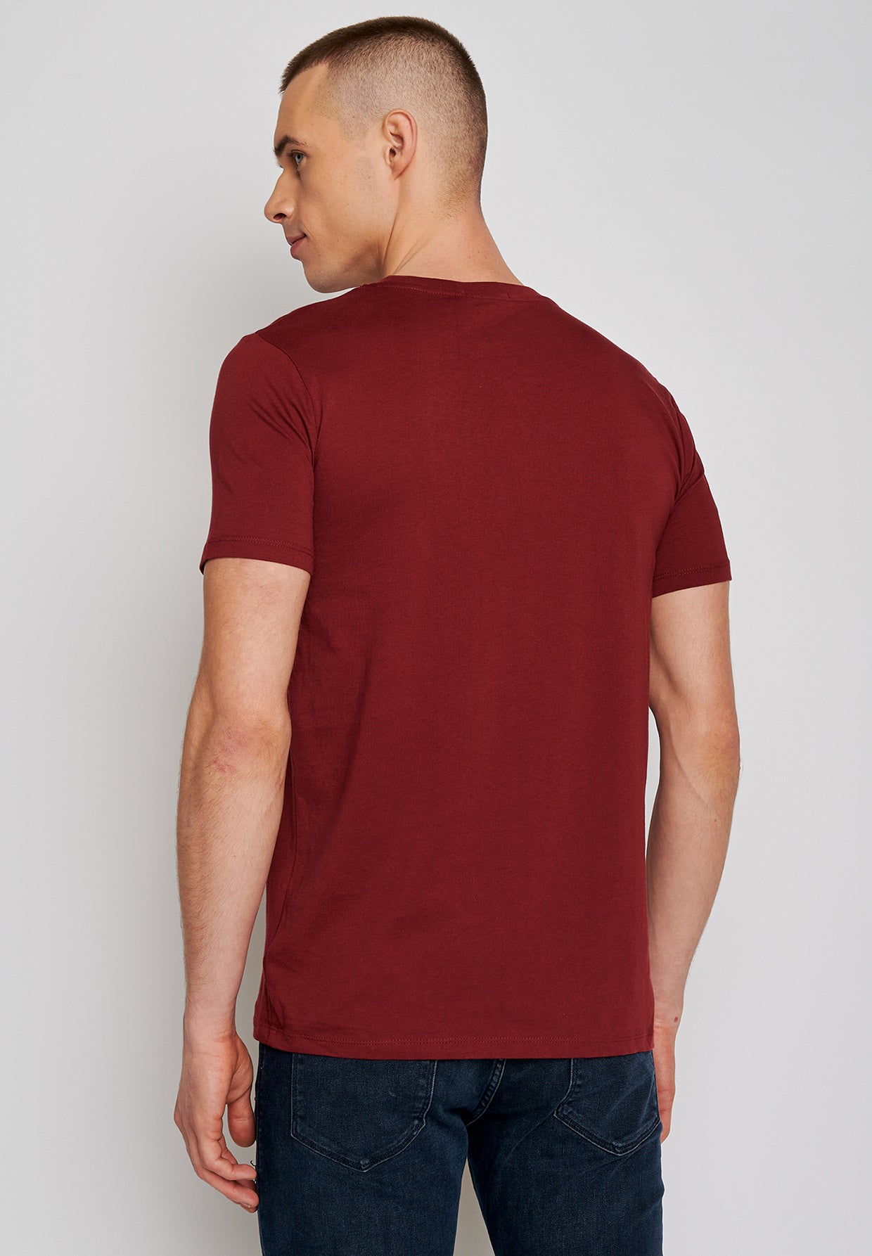 000027_7736 animal sloth ice (Guide) GREENBOMB men T-Shirt burgundy