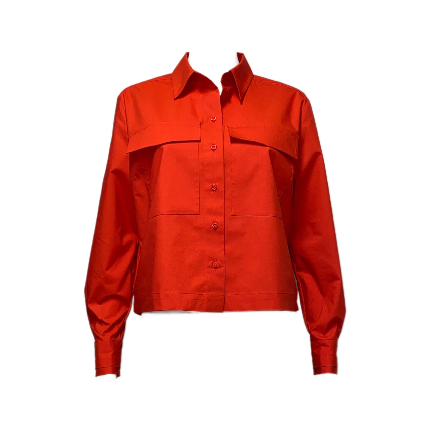 61022050 MORE&MORE Cropped Shirt Blouse 0539 tulip red