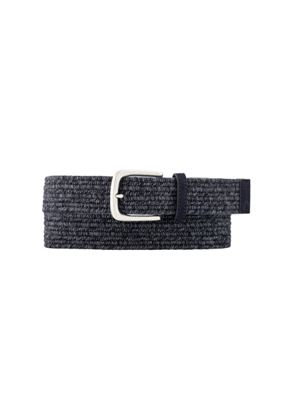 8315 ALBERTO Pants - Gürtel Cotton Braided 890 navy