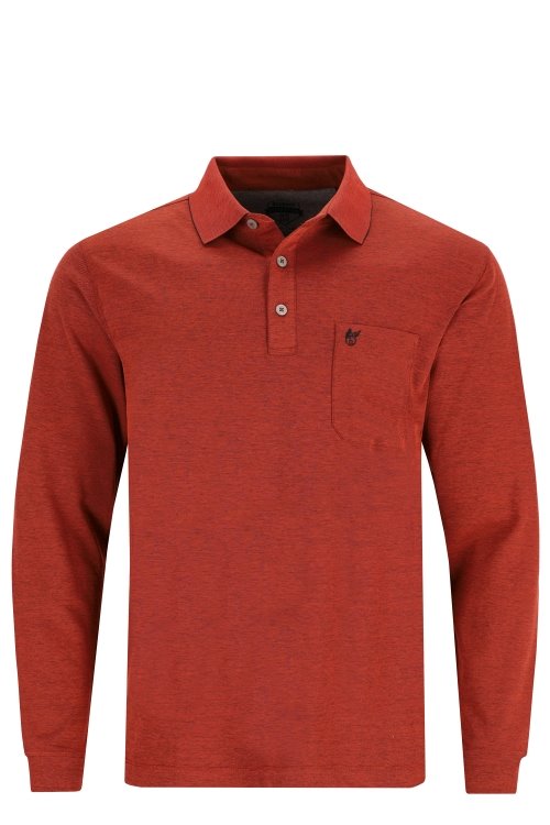 20098 HAJO Poloshirt Softknit 331 rost