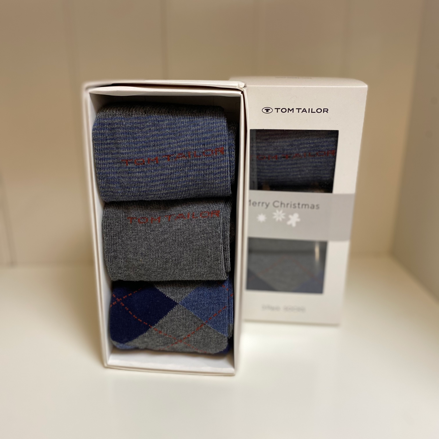 94106153046 TOM TAILOR men - xMas 3erBox Socken medium grey