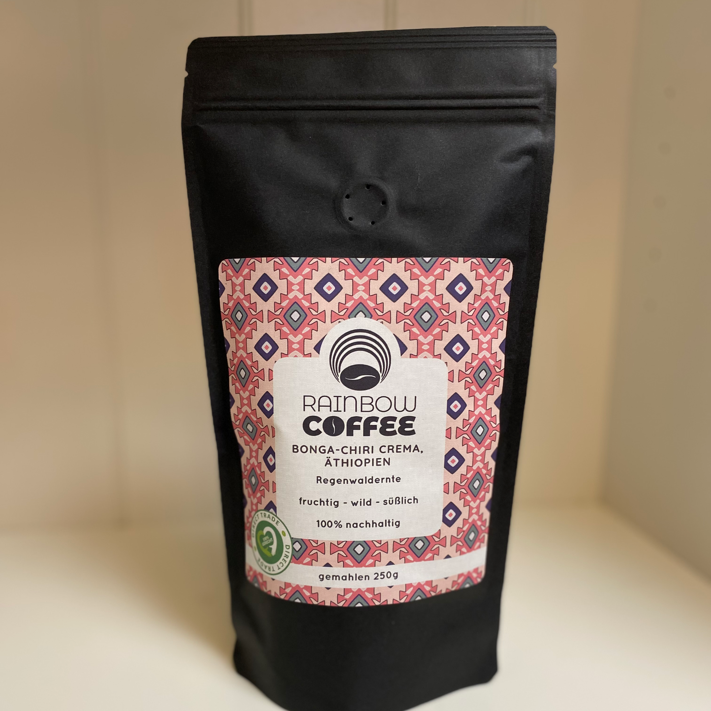 RAINBOW COFFEE - Bonga-Chiri Crema, Äthiopien (250 g) / Mahlgrad:gemahlen