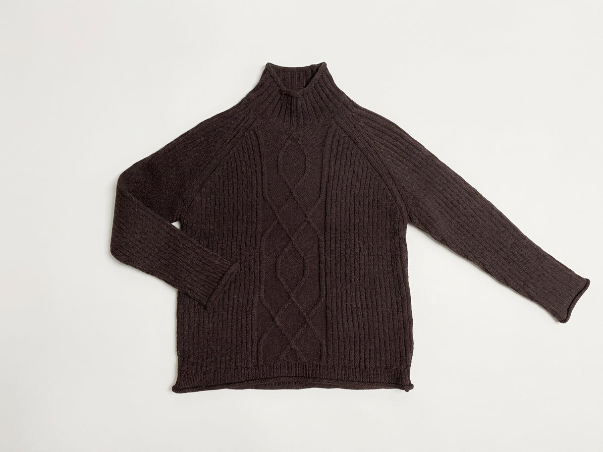 BBL KNT 00 15213 BRAKEBURN wmn - Agnes Knitted Roll Neck Pullover darkbrown