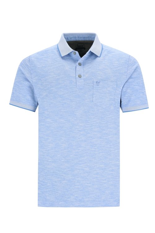 20089 HAJO - Poloshirt Softknit 620 azur