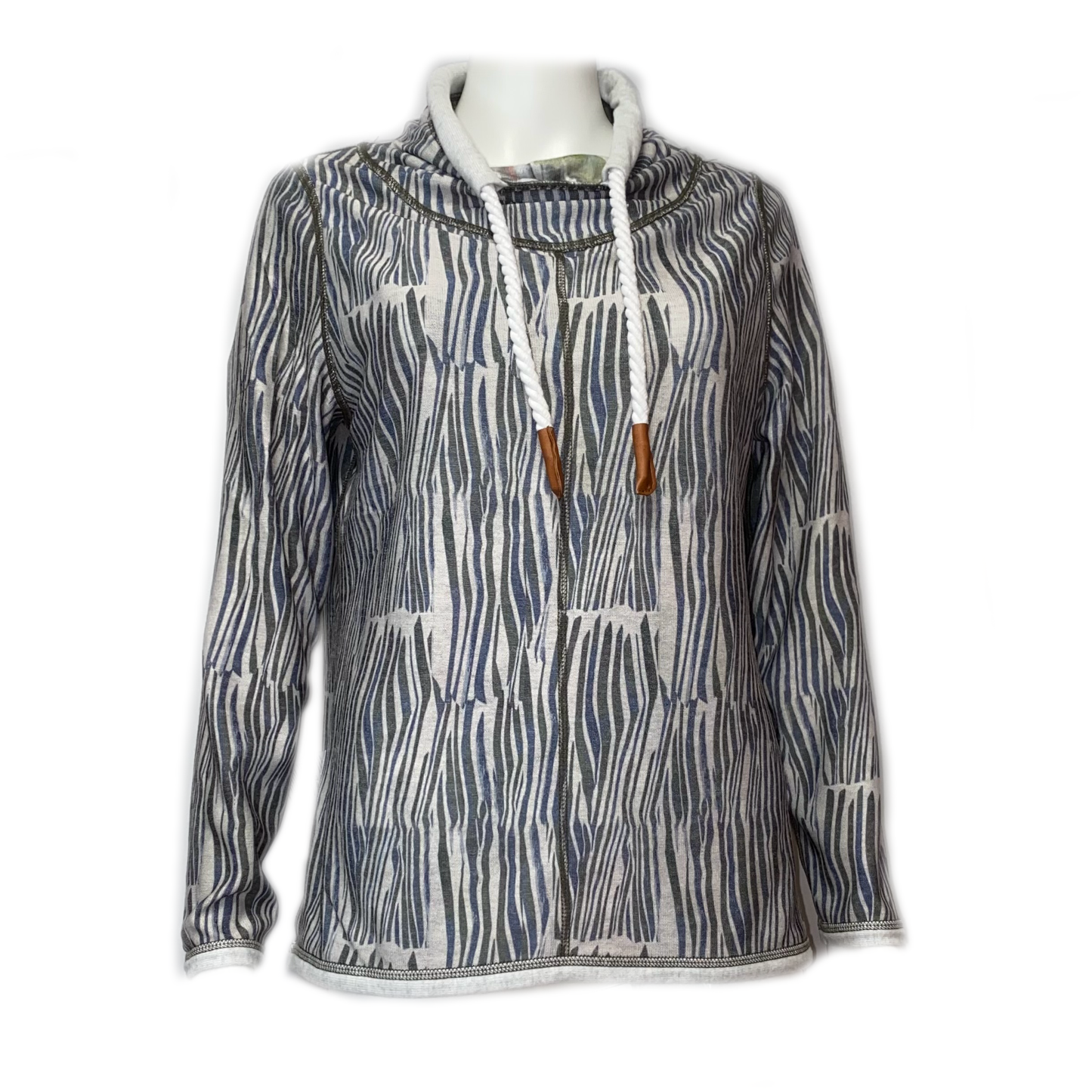 255590 CAPUCCINO - Wendepullover 551 druck grün