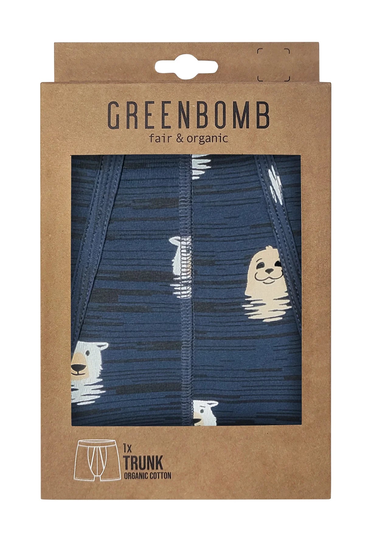 000027_7617 GREENBOMB animal icebear hunt Boxershort Trunk mix