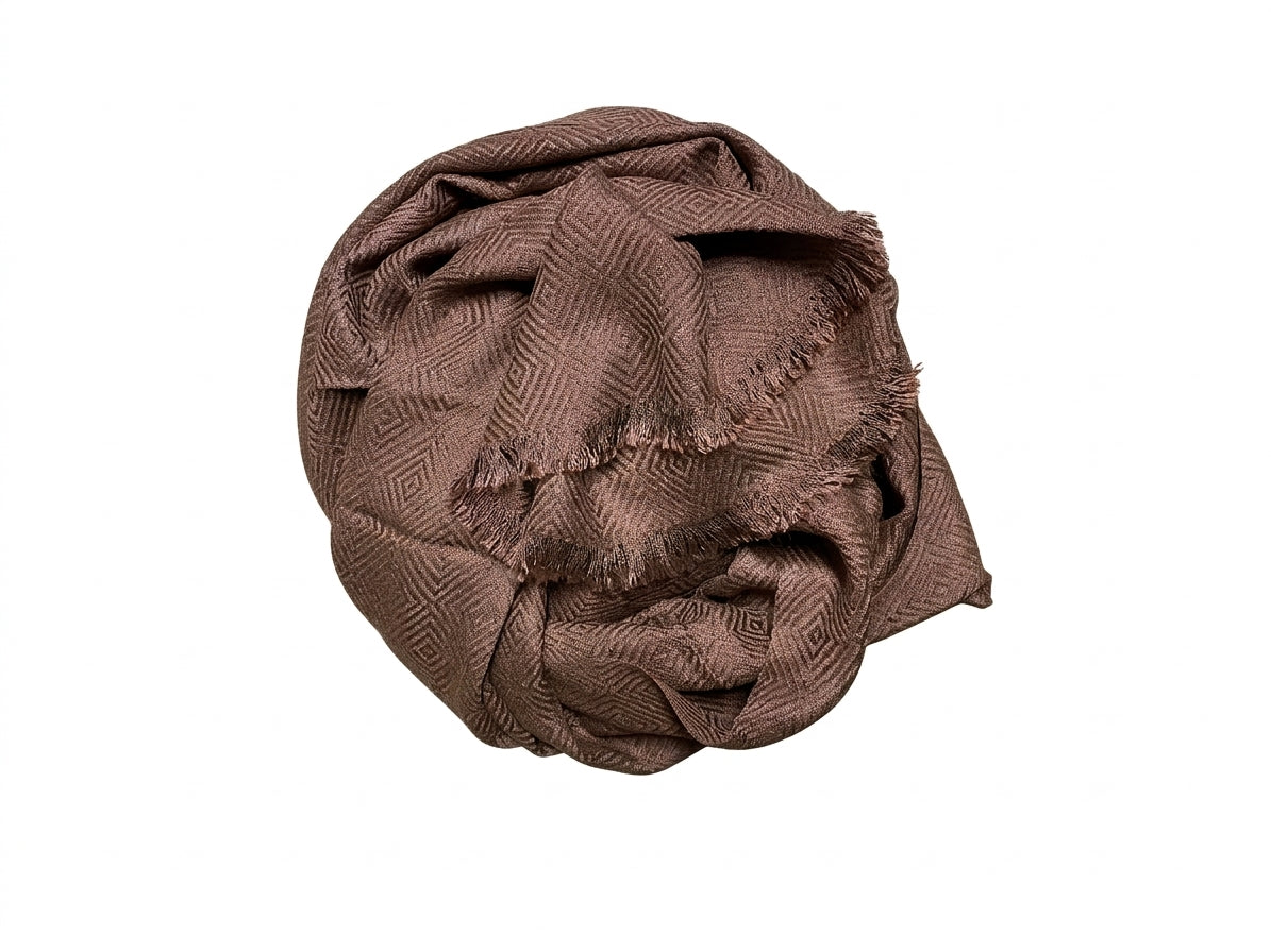 02110-0048 MONTI - Herren Schal 60 x 180cm 2100 rust uni