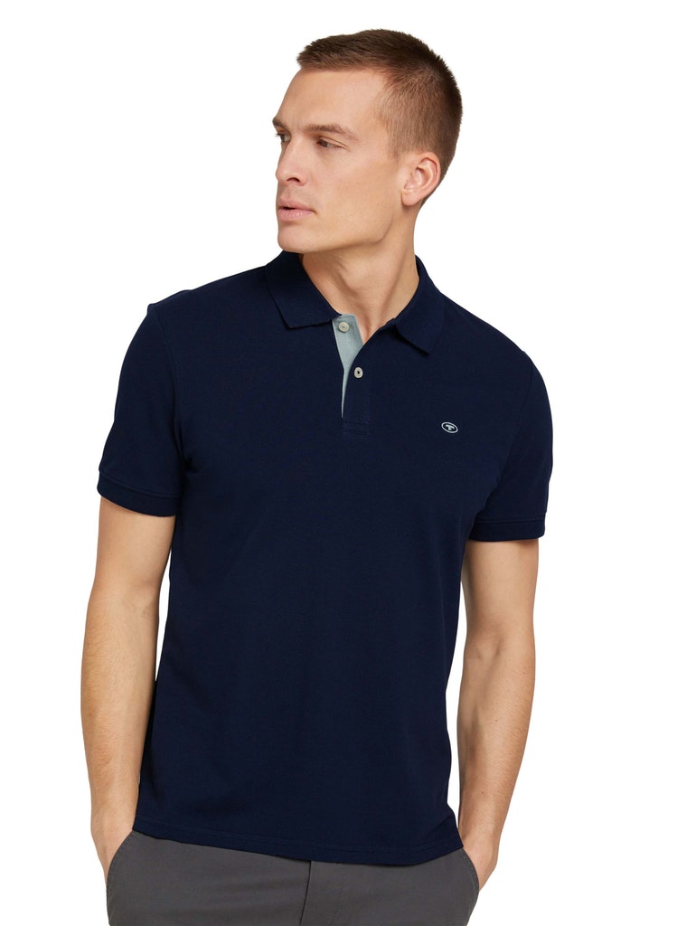1027713 TOM TAILOR men - Polo mit Knopfleiste