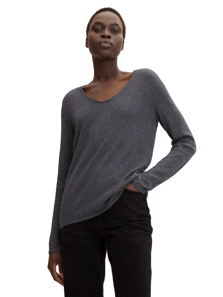 1012976 TOMT TAILOR wmn - Basic-Pullover