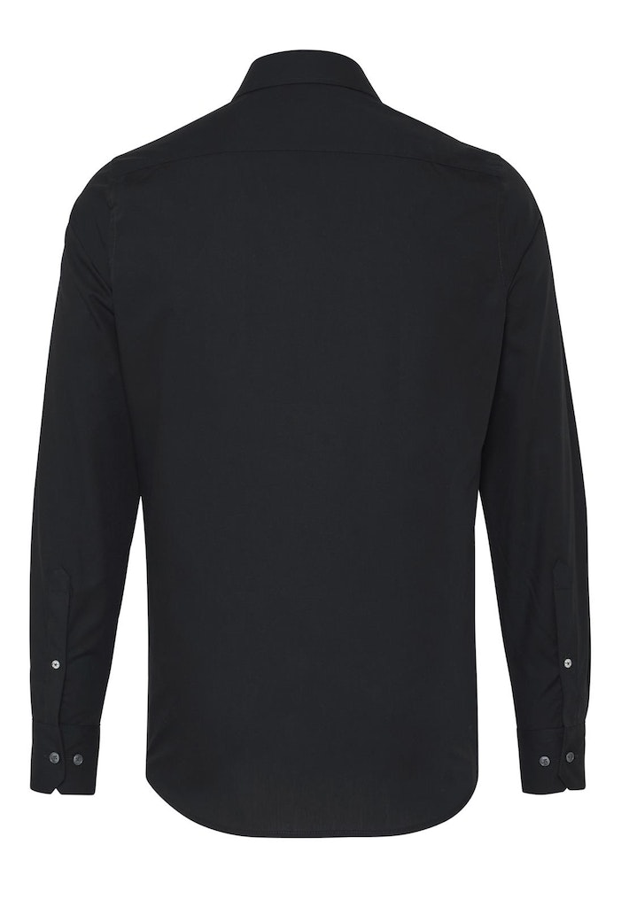 3209-250 HATICO - Essential Hemd regular fit 07 schwarz