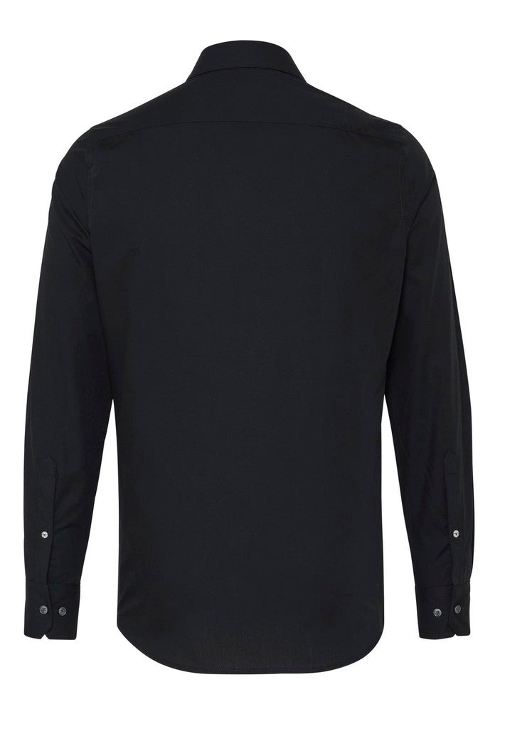3209-250 HATICO - Essential Hemd regular fit 07 schwarz