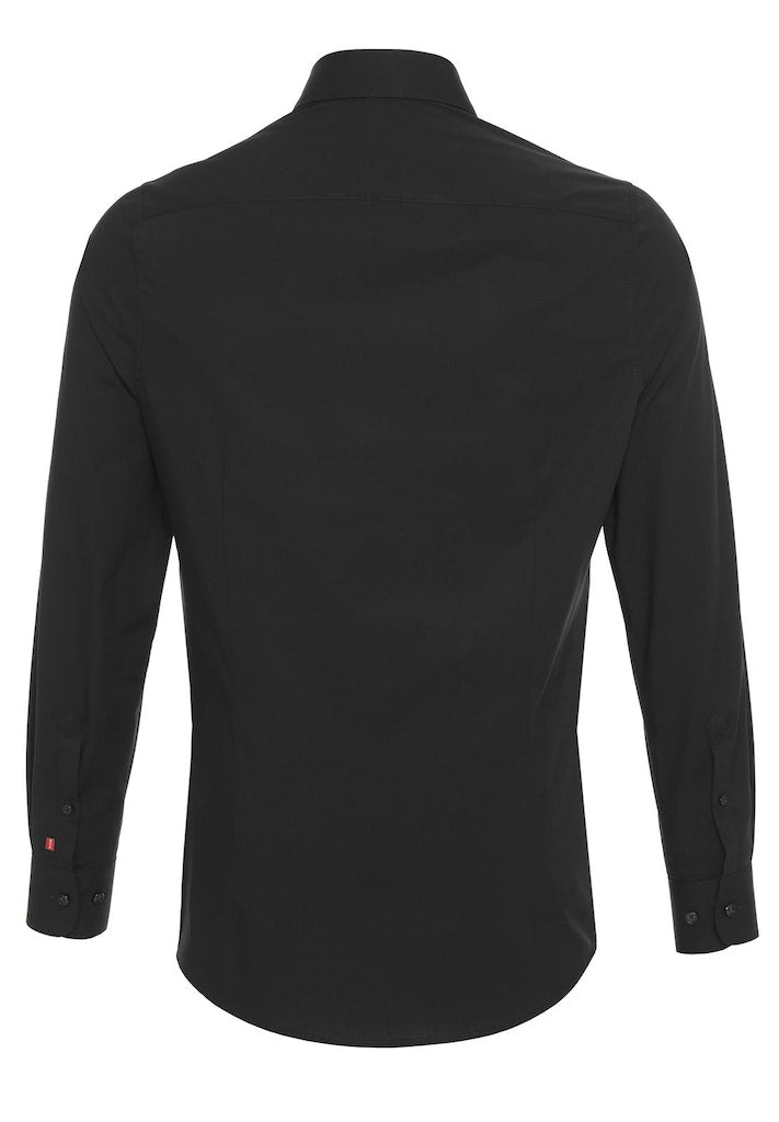 3355-104 PURE - City Hemd slim fit Langarm 001 schwarz