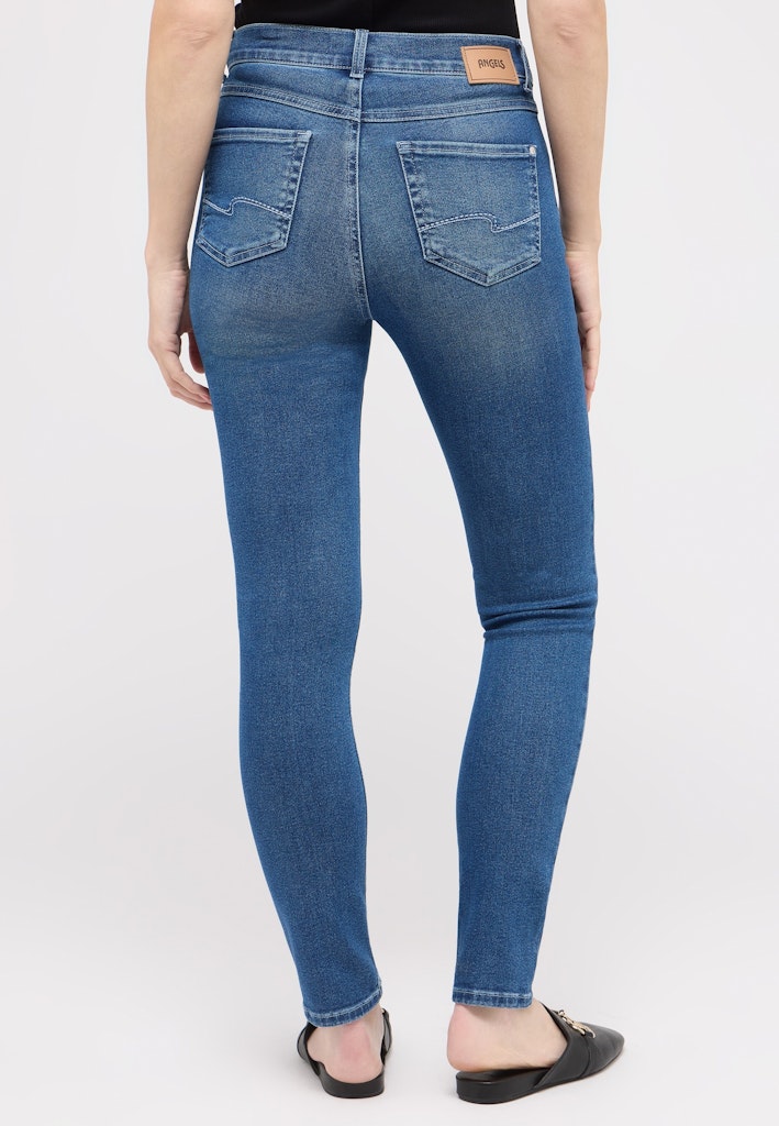 325 Skinny ANGELS Jeans 3358 mid blue used