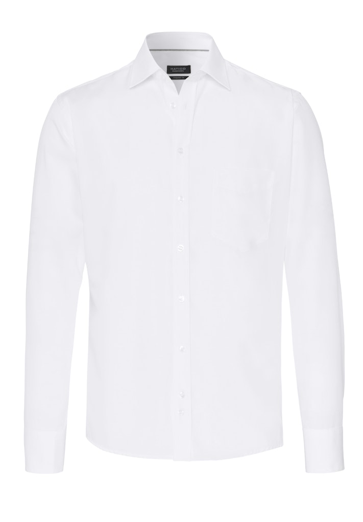 3209-250 HATICO - Essential Hemd regular fit 90 weiß