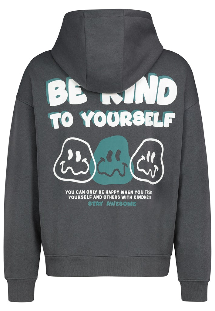 H10600BI21477N - AUTHENTIC STYLE men - Hoodie 23400 anthracite grey