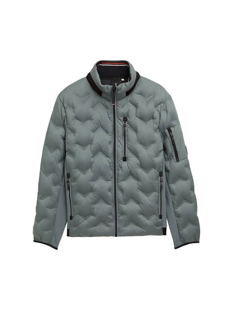 1048128 TOM TAILOR men - Hybridjacke 21951 washed jasper green