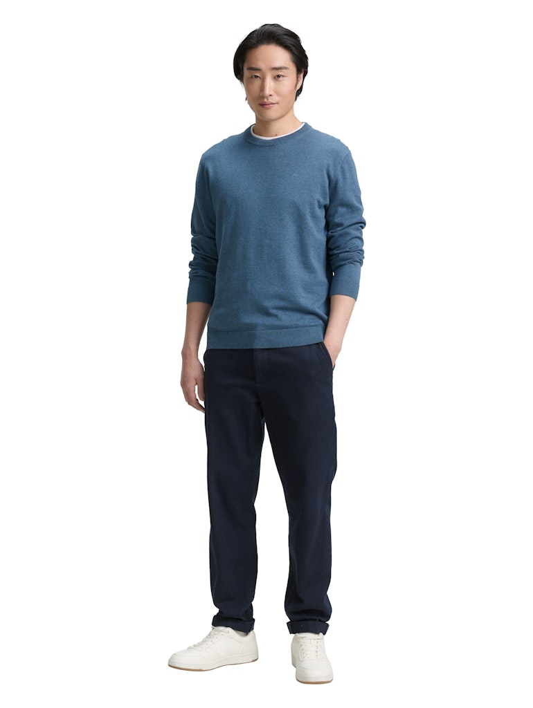 1039805 TOM TAILOR men - Basic Rundhals-Pullover