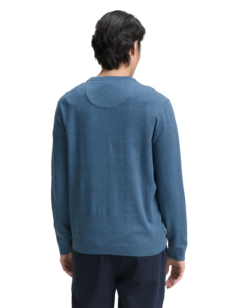 1039805 TOM TAILOR men - Basic Rundhals-Pullover