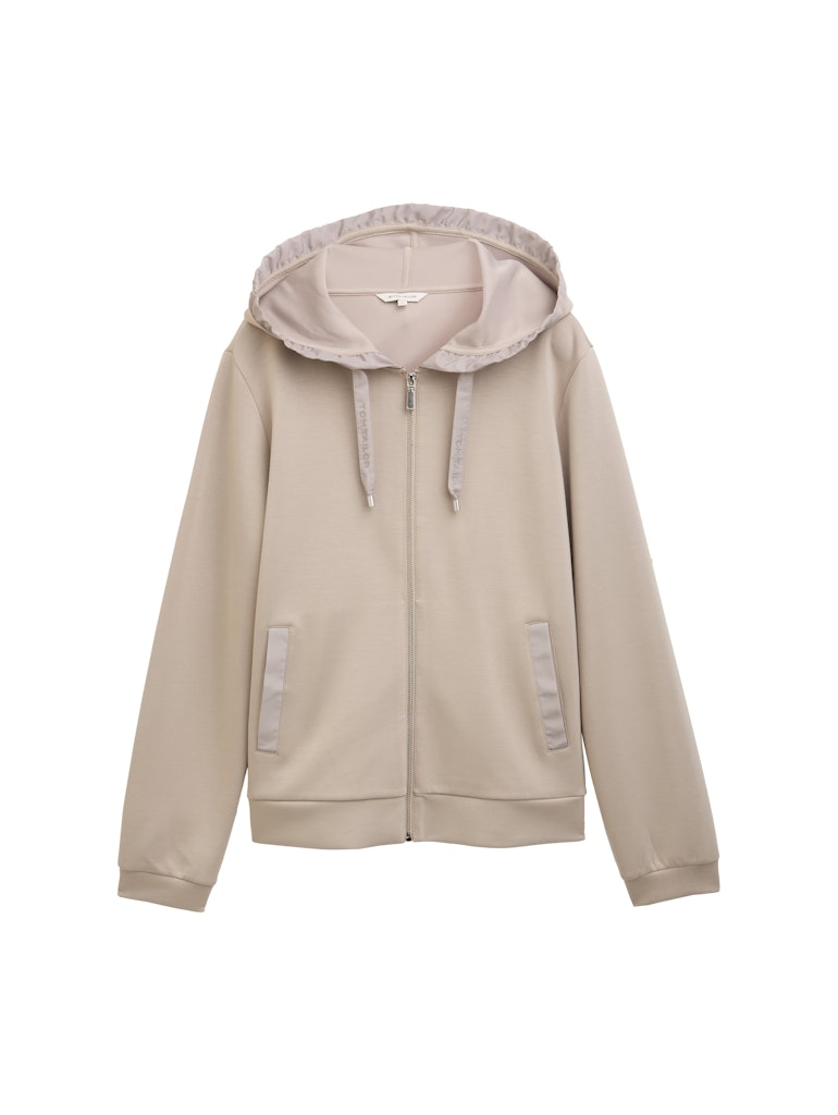 1048293 TOM TAILOR wmn - Hoodie Sweatshirtjacke aus ScubaNeo