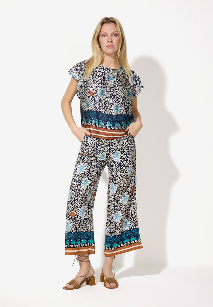 51060057 MORE&MORE Patch-Shirt with Print 6370 ornamental print