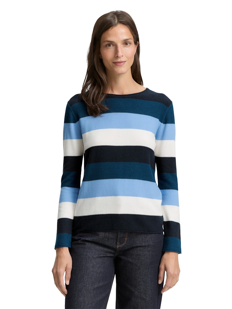 1042952 TOM TAILOR wmn - Strukturierter Streifen-Pullover