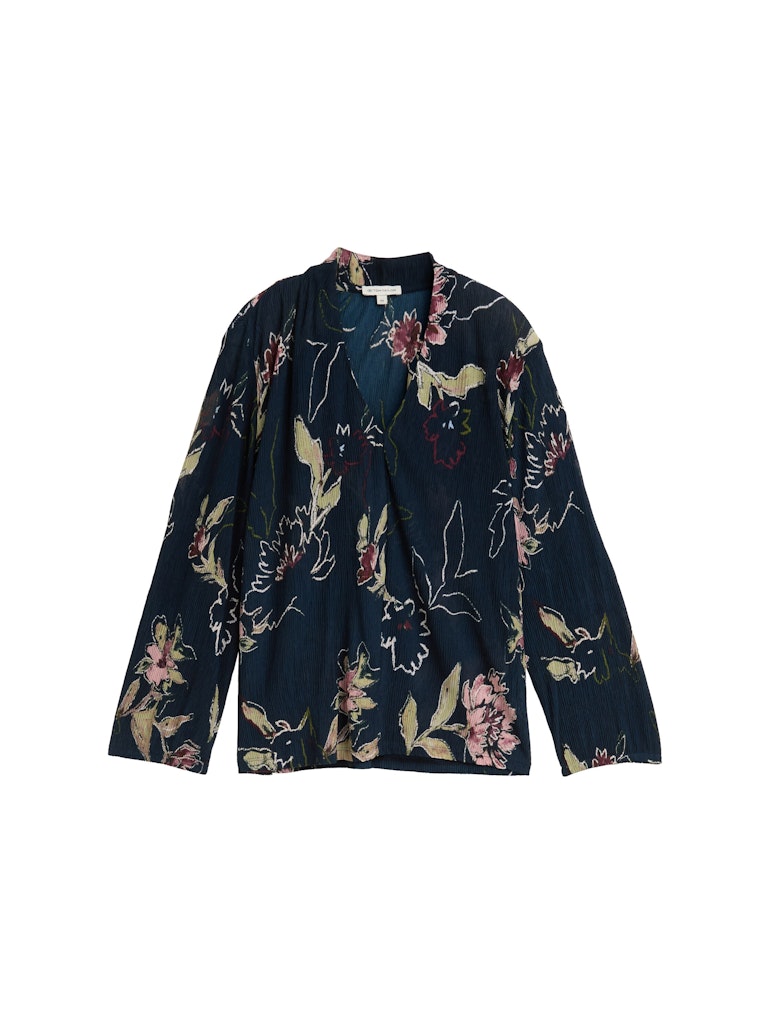 1047757 TOM TAILOR wmn - Plisee-Blusenshirt