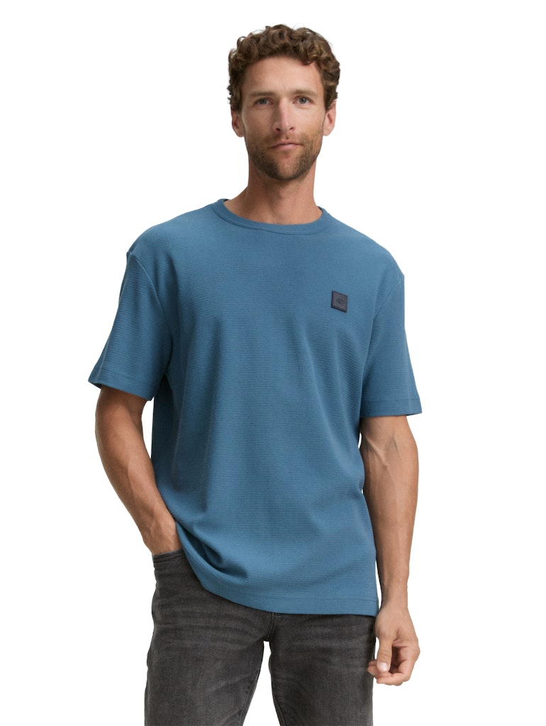 1047815 TOM TAILOR men - Strukturiertes T-Shirt