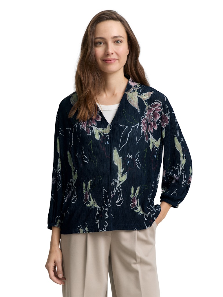 1047757 TOM TAILOR wmn - Plisee-Blusenshirt