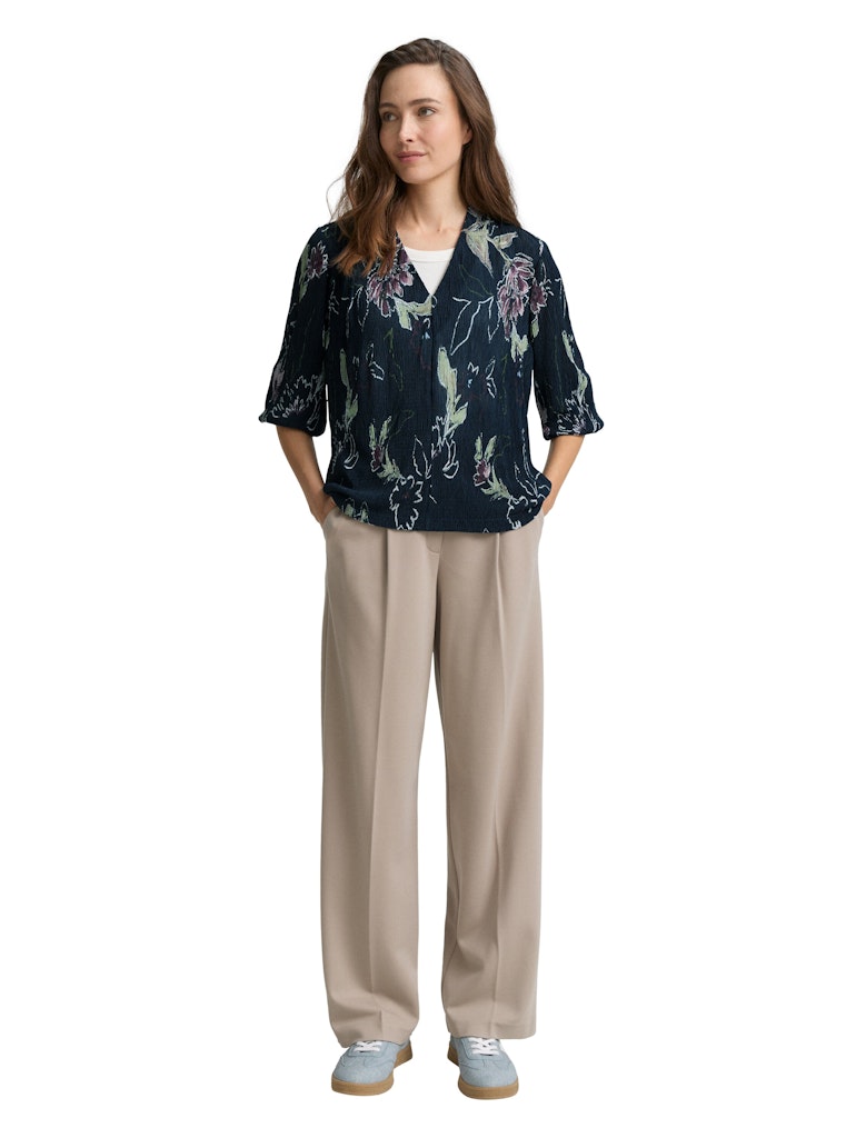 1047757 TOM TAILOR wmn - Plisee-Blusenshirt