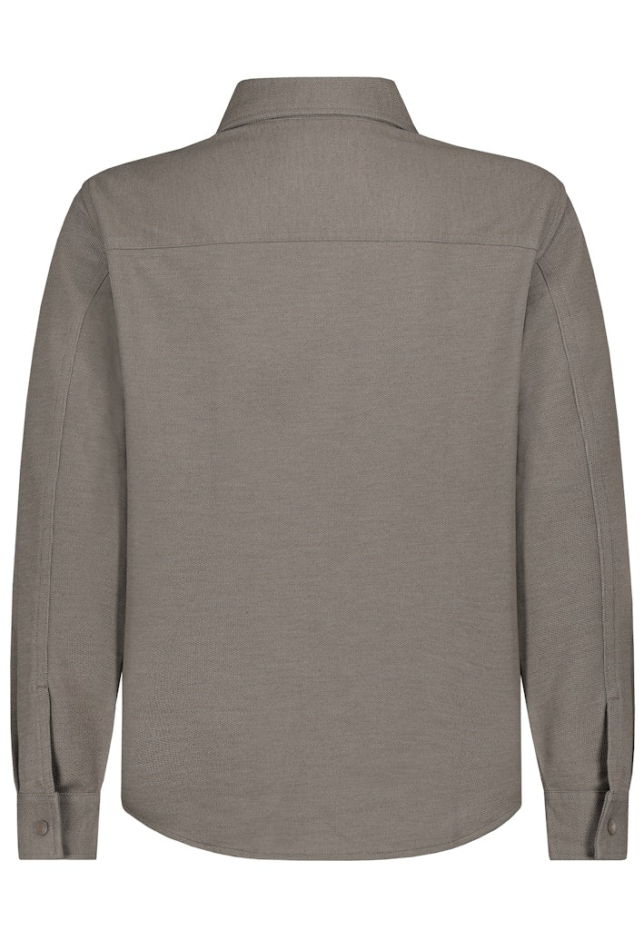 H16106M11197C2 - AUTHENTIC STYLE men - Langarmhemd 21200 taupe melange