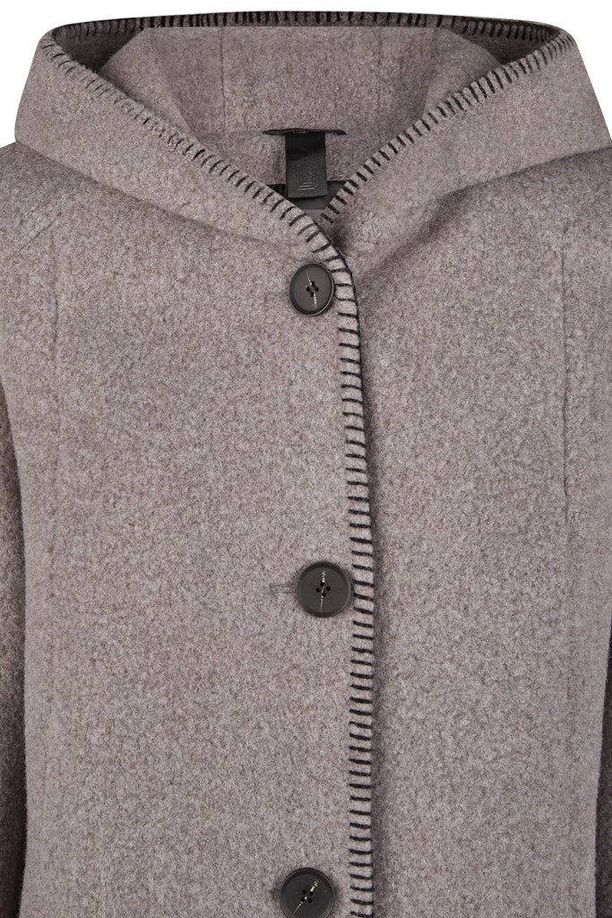 30100052 LEBEK - Wolljacke 960 anthrazit