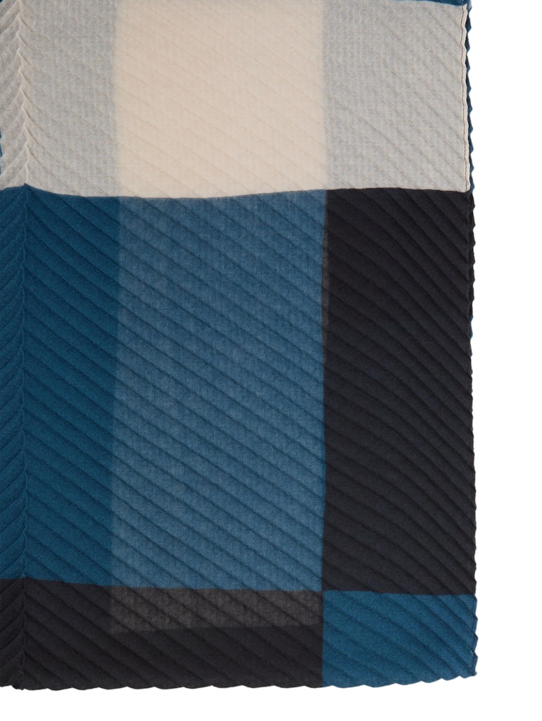 1047929 TOM TAILOR wmn - Schal in Plissee-Optik 38752 blue geometric design