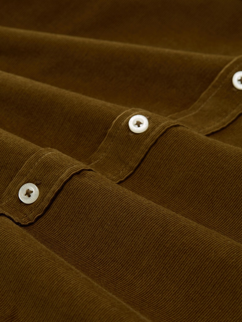 1047341 TOM TAILOR men - Cordhemd 23900 whisky