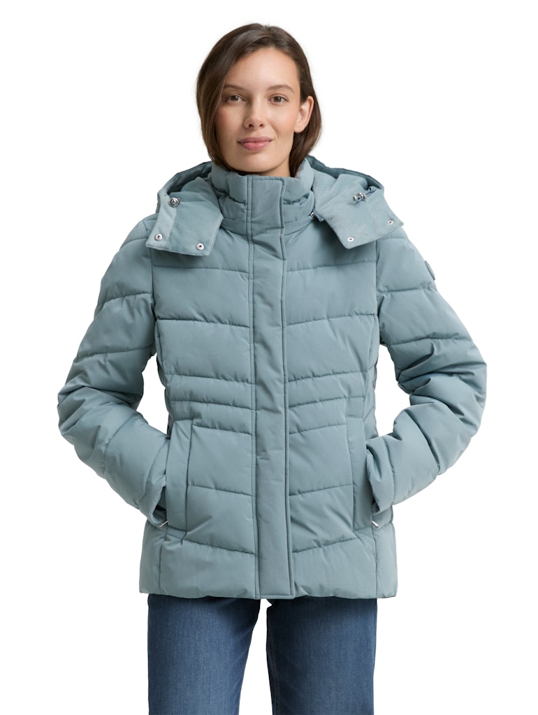 1047527 TOM TAILOR wmn - Gesteppte Winterjacke 31090 jade green