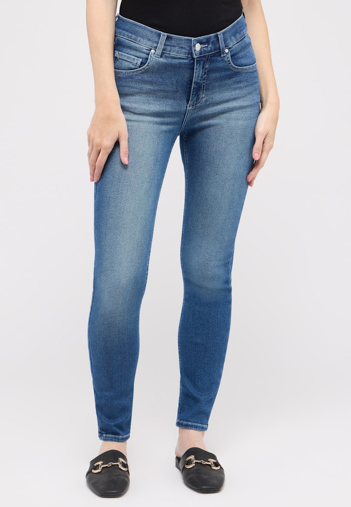 325 Skinny ANGELS Jeans 3358 mid blue used