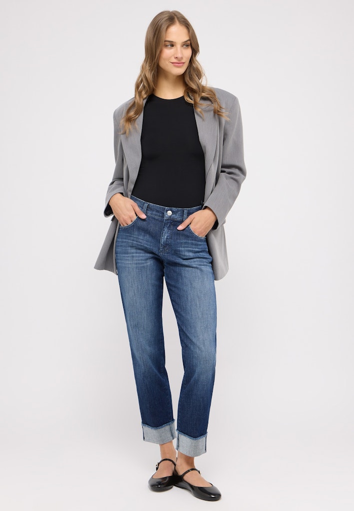 350 DARLEEN CROP TU FRINGE - ANGELS Jeans - 3258 blue used