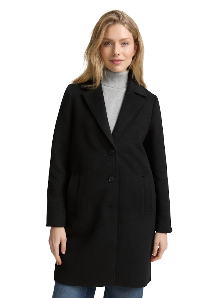 1046603 TOM TAILOR wmn - Mantel 14482 deep black