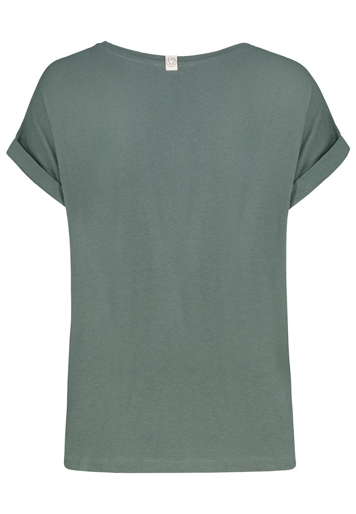 D12041M02460F2 AUTHENTIC STYLE wmn - T-Shirt 12400 pine green