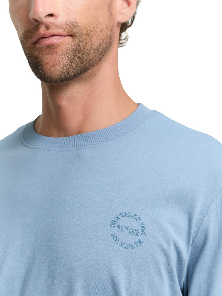 1048584 TOM TAILOR men - Basic Longsleeve 28800 faded denim blue