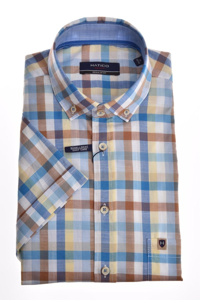 E30004-42200 HATICO - Hemd regular fit 980 karo multicolor