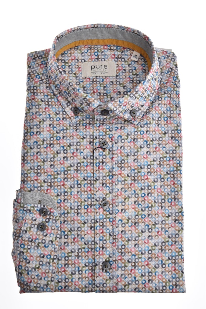 E31510-51202 PURE - Casual Hemd Langarm 985 druck multicolor