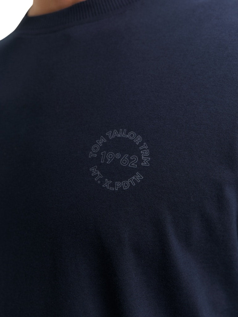 1048584 TOM TAILOR men - Basic Longsleeve 10668 navy
