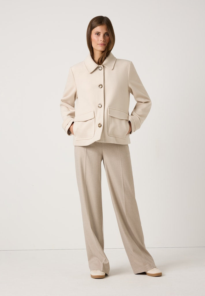 51147052 MORE&MORE - Velours Shirt Jacket 0257 dust melange