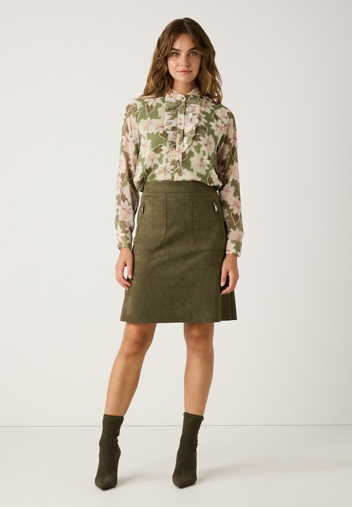 51092002 MORE&MORE - Printed Chiffon Blouse 4660 soft flower print