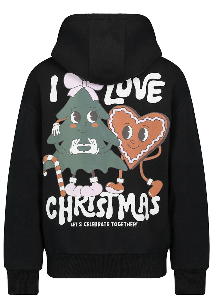 D10608BC02683D AUTHENTIC STYLE wmn - xMas Hoodie 24000 black