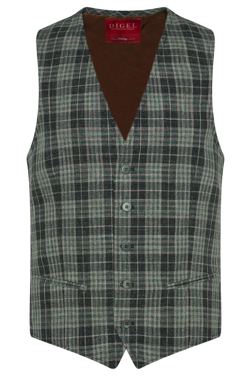 1110953 LAURENT - DIGEL Ceremony - Weste slim fit 53 grün