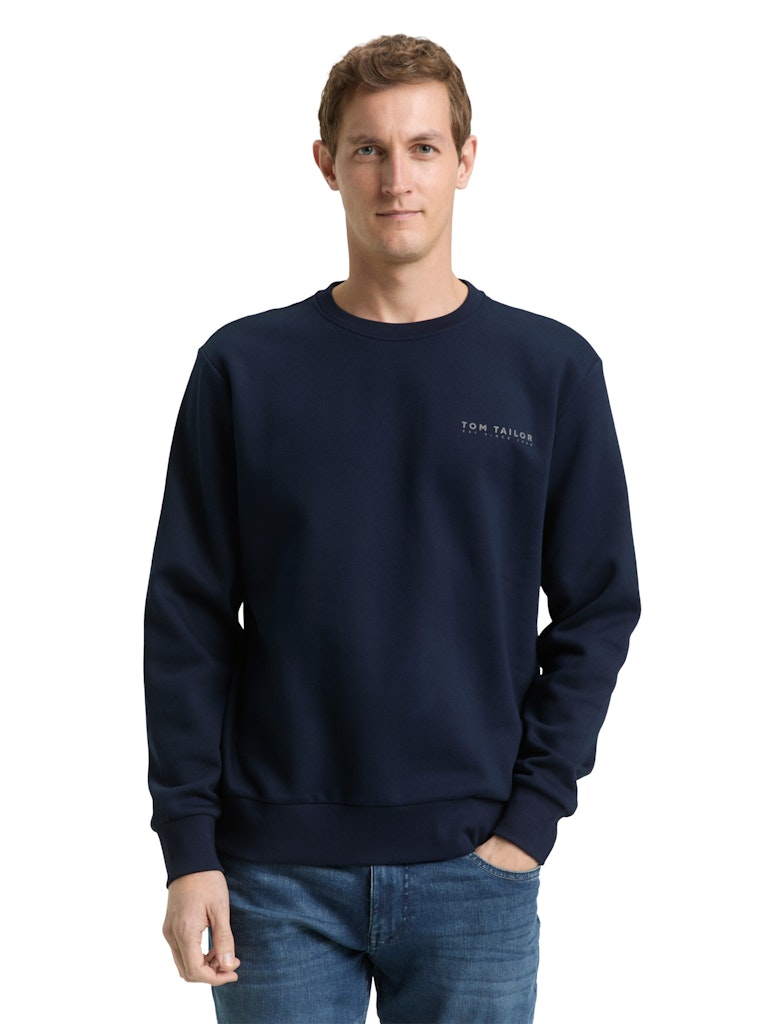 1048603 TOM TAILOR men - Basic Sweater 10668 navy