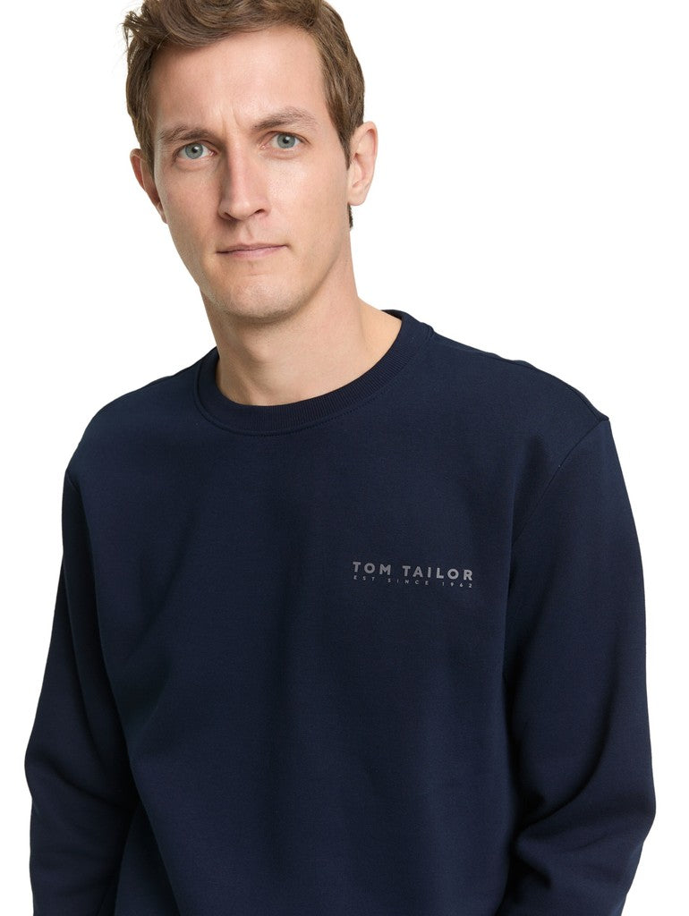 1048603 TOM TAILOR men - Basic Sweater 10668 navy