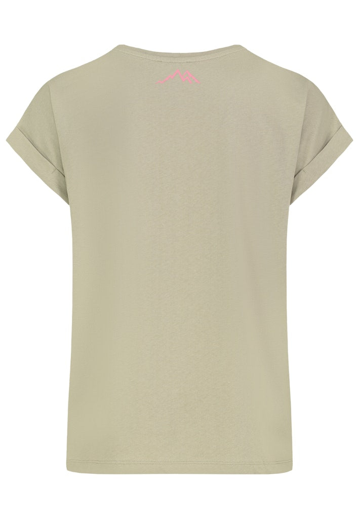 D12022AH02335R AUTHENTIC STYLE wmn - T-Shirt mit Stickmotiv 12200 jadeite green